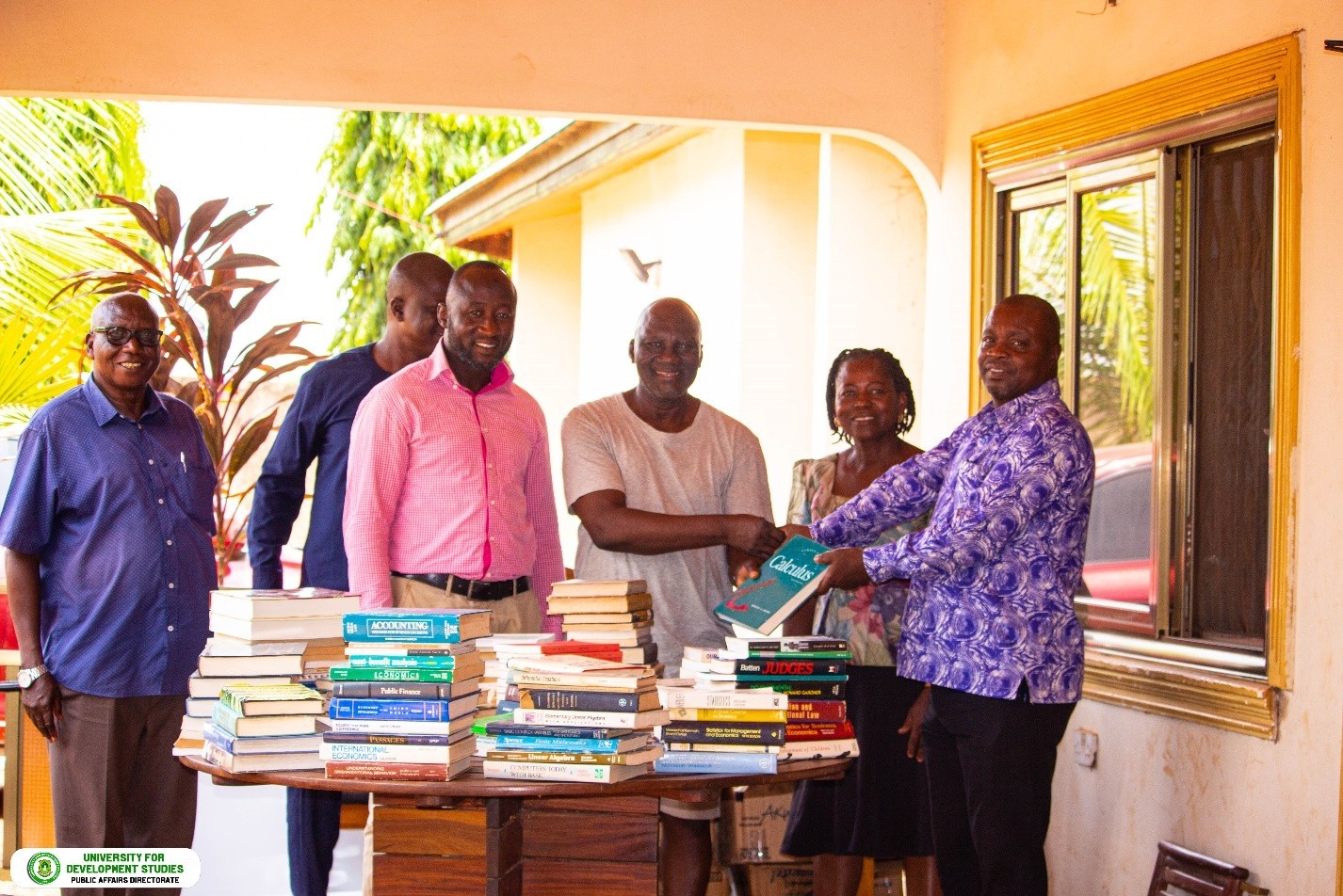 Former MP and Retired Lecturer, Mr. Ibrahim Alabira Donates Collection of Books to the University for Development Studies Library