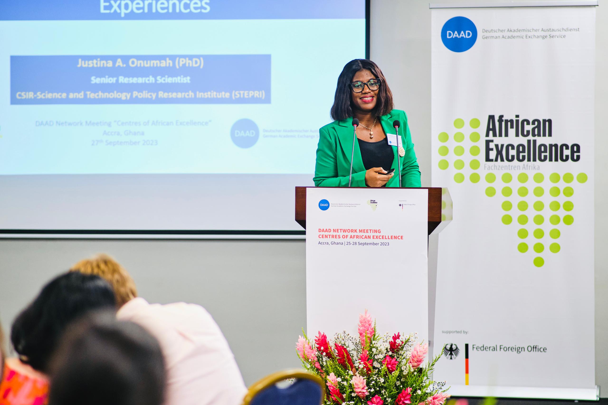 UDS Alumna, Dr. Justina Onumah, Delivers Keynote Speech At The DAAD Center Of Excellence Networking Conference