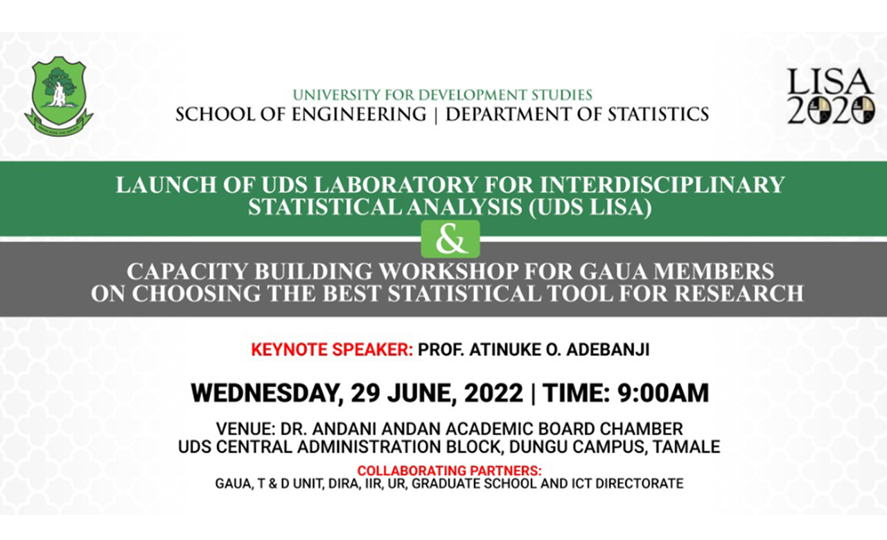 Launch of UDS Laboratory for Interdisciplinary Statistical Analysis