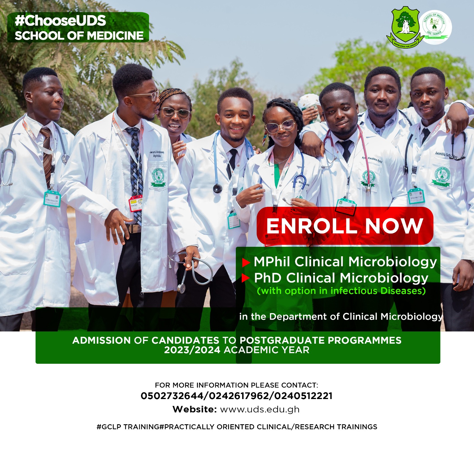 Exciting Opportunities Await! Enroll Now at UDS Medical School Postgraduate Programmes