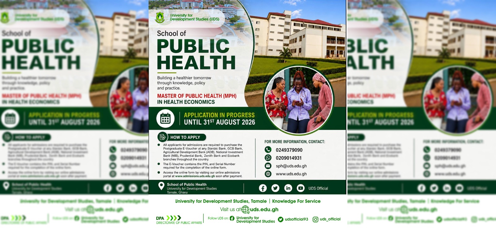 Applications Open for Master of Public Health in Health Economics