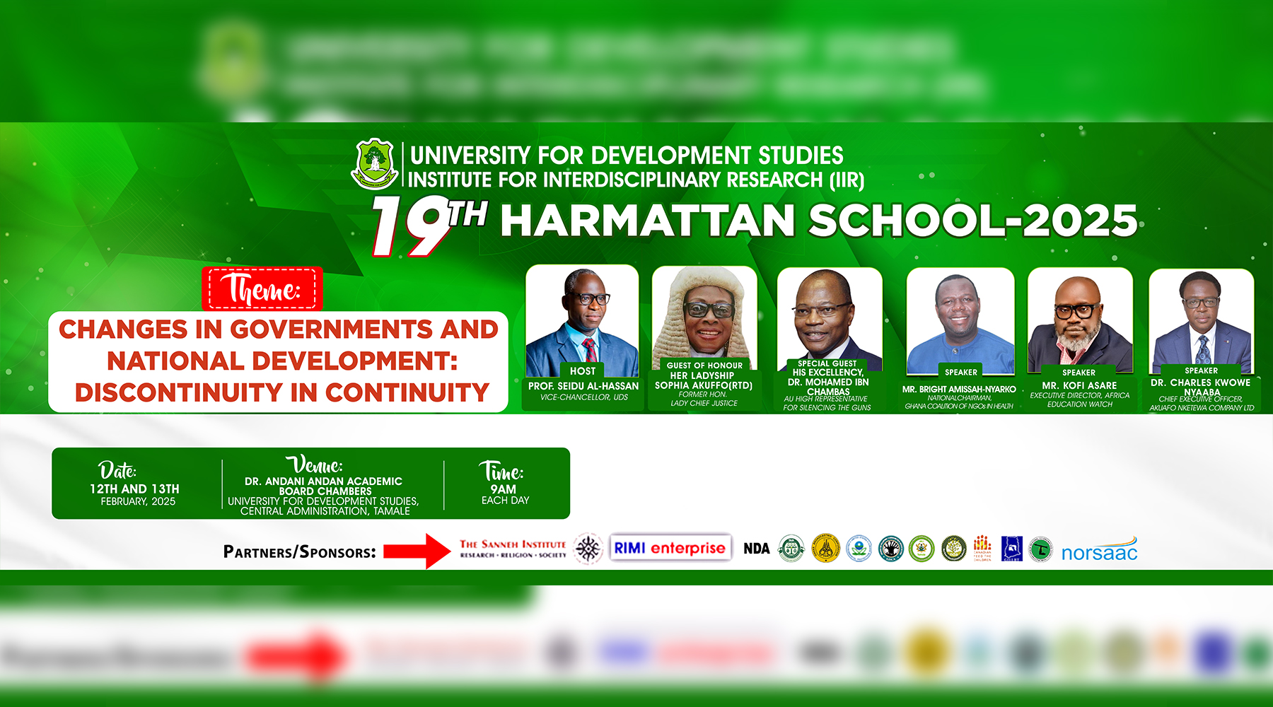 19th Harmattan School - 2025