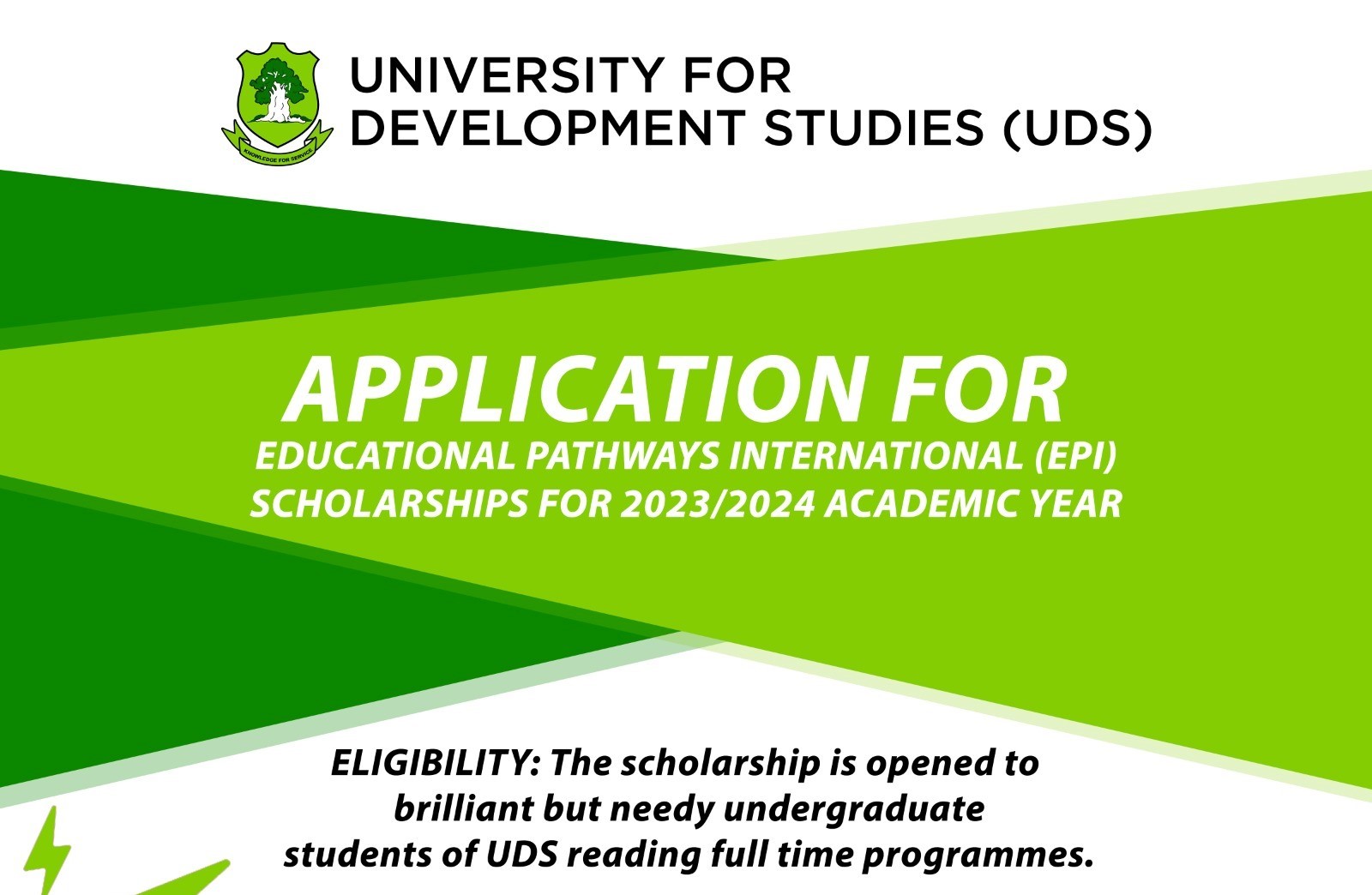 Application For Educational Pathways International (EPI) Scholarships