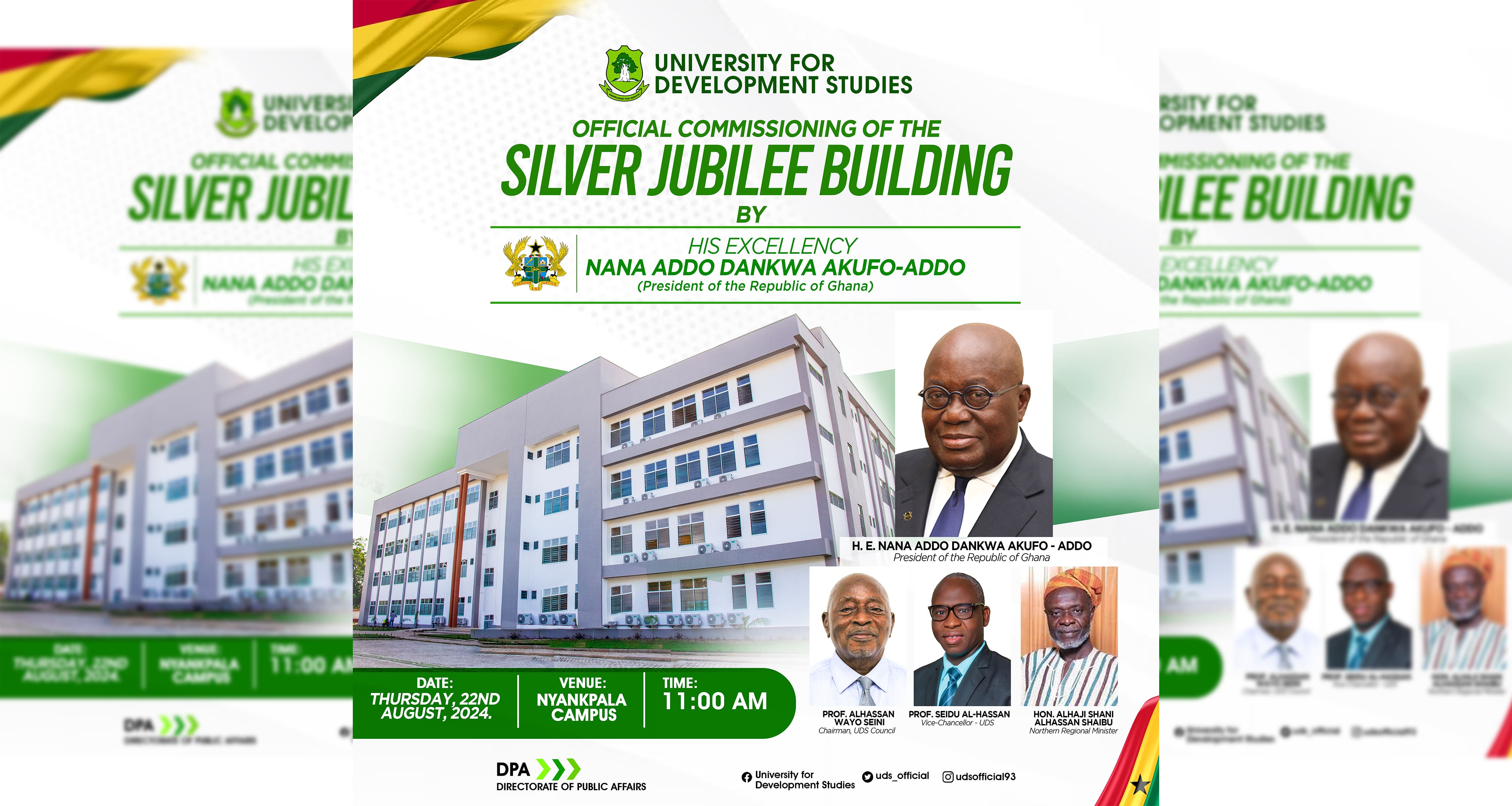 President Akufo-Addo to Commission New 3-Storey Building Complex on The Nyankpala Campus