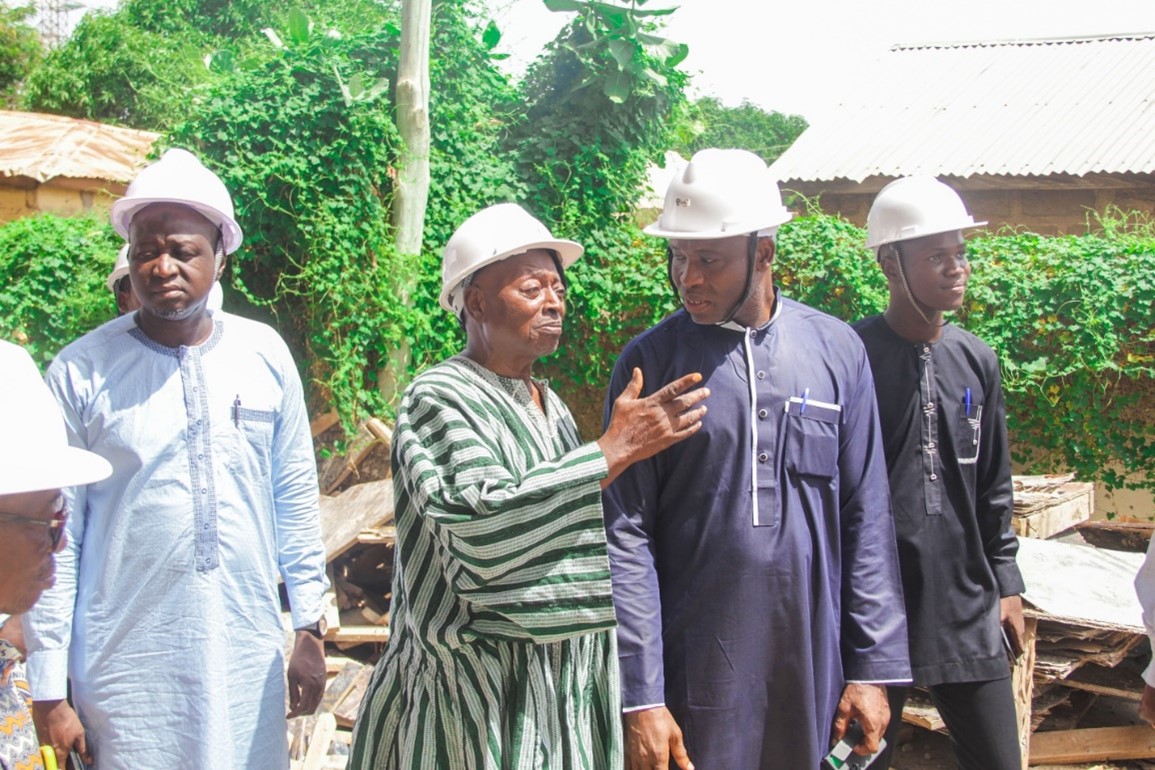 UDS Governing Council Tours Site of Collapsed Building at City Campus
