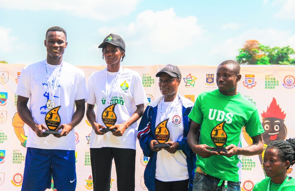 GUSA Games 2022 - UDS Duo Win Best Indoor Volley Ball (Women) and Beach Volley Ball (Men) Players of The Tournament Awards