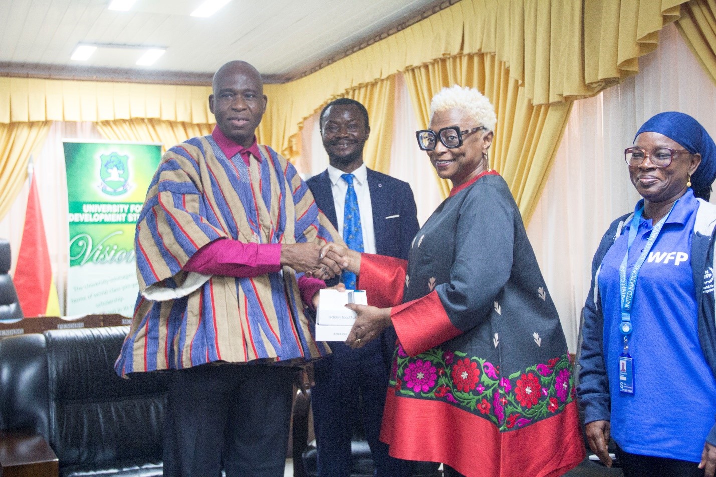 UDS Receives Fifty-Five (55) Tablets from the World Food Programme to Enhance Data Collection on the Third Trimester Field Practical Programme
