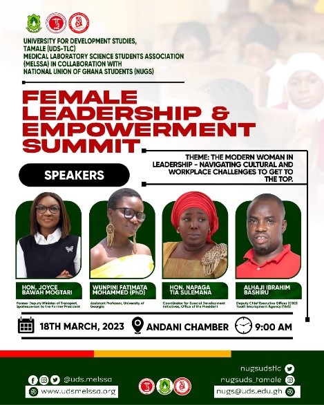 Medical Laboratory Science Students Association In Collaboration With The Local National Union Of Ghana Students Organizes Female Leadership And Empowerment Summit