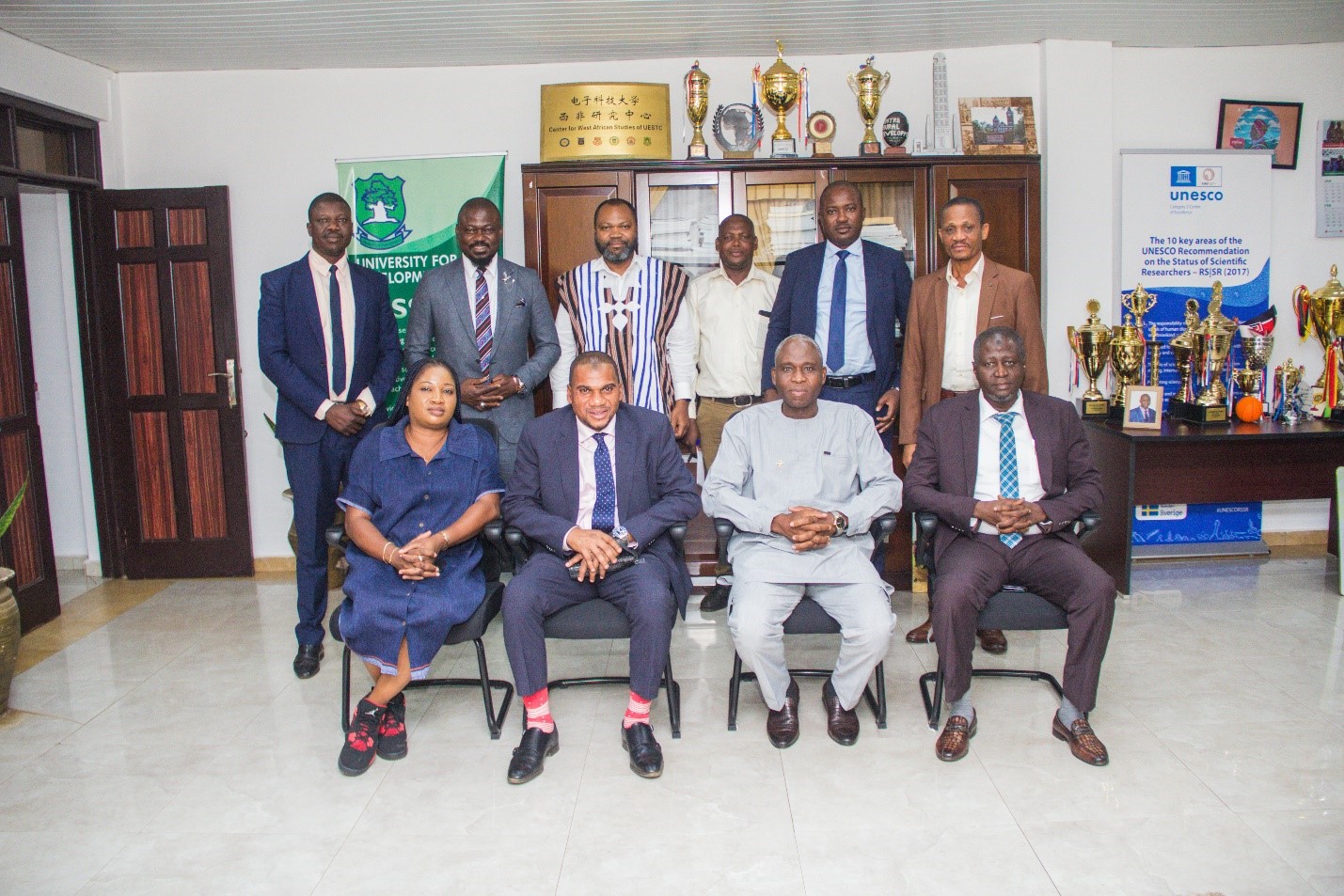 Management Staff Of Stanbic Bank Pays Courtesy Call On The Vice-Chancellor Of UDS