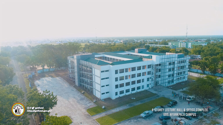 The Administrator of GETFUND Inspects a 3 Storey GHc 40M Lecture Halls/Office Complex Project at Nyankpala, UDS