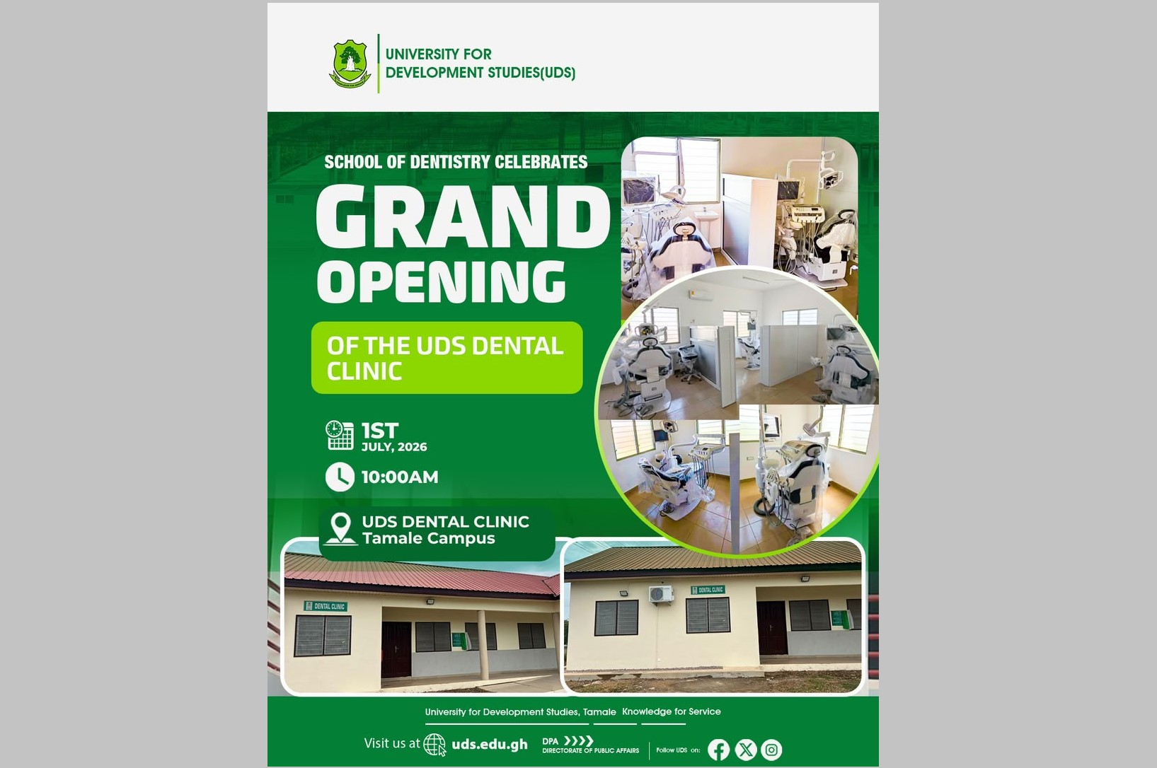 UDS Opens State-of-The-Art Dental Clinic to Deliver Quality Dental Healthcare