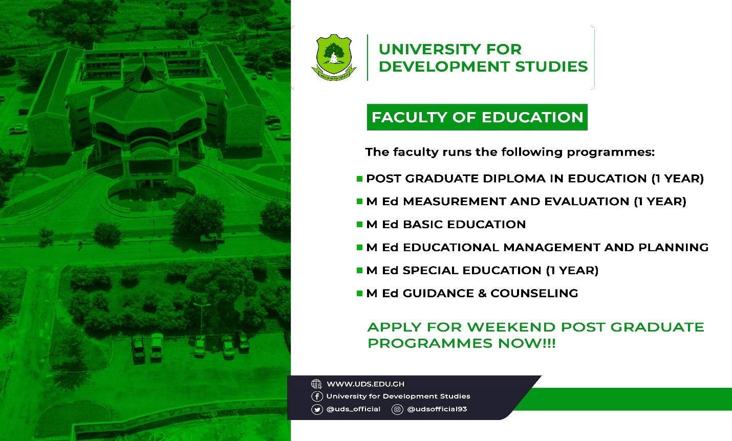 UDS Faculty Of Education Introduces Weekend Programmes