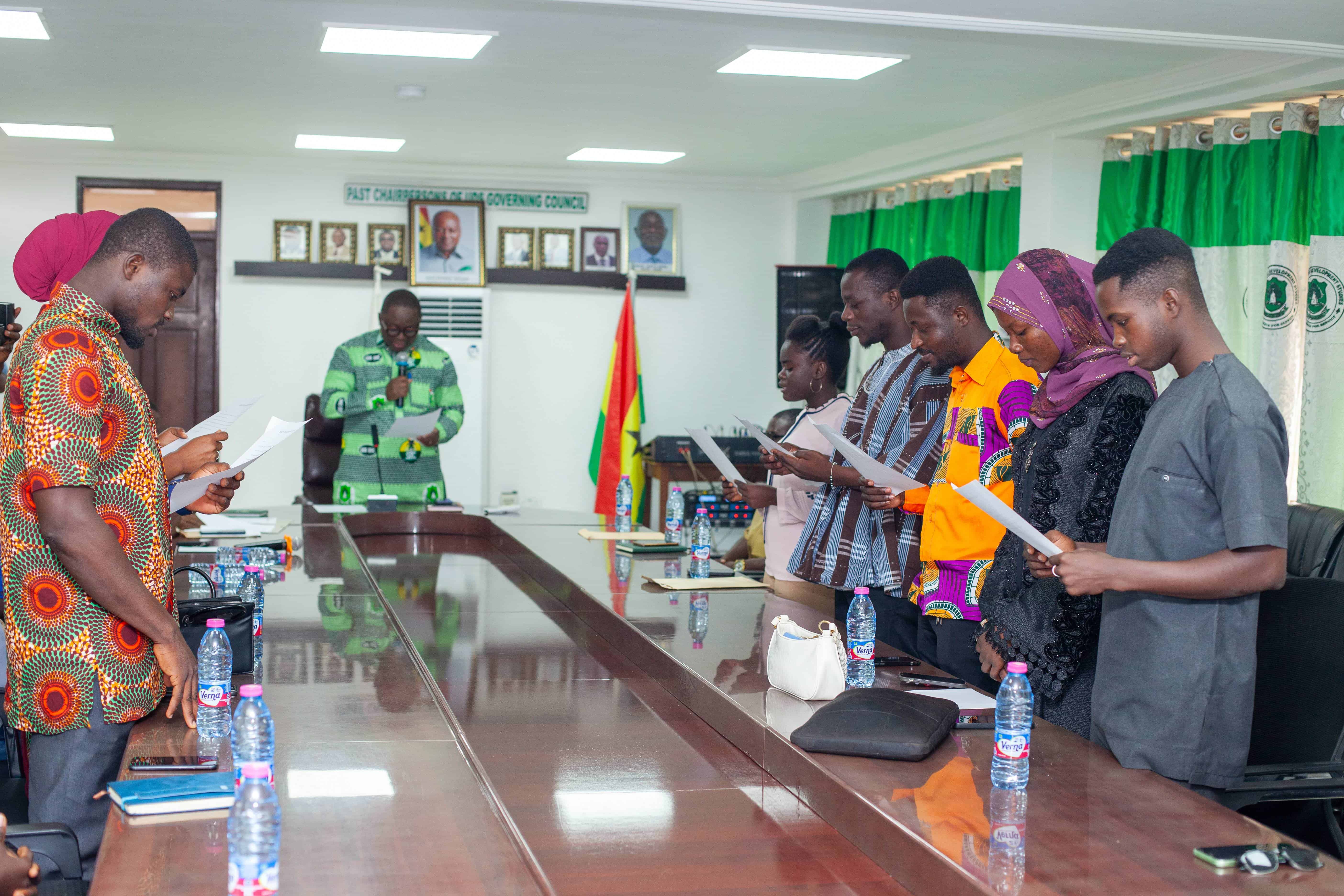 Highlights of Swearing-In The Central SRC Executives for 2026/2027 Academic Year