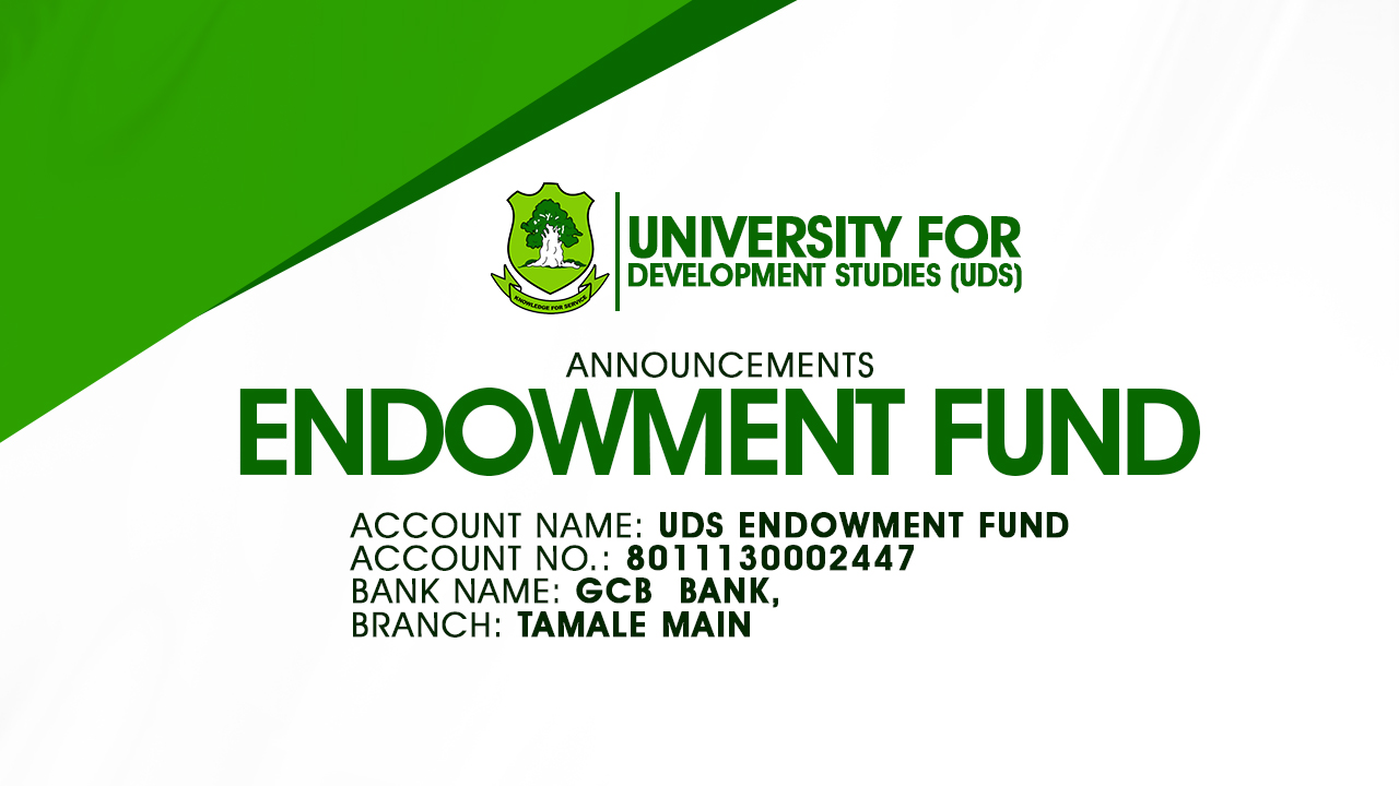 UDS Endowment Fund (UDSEF) Account Launched
