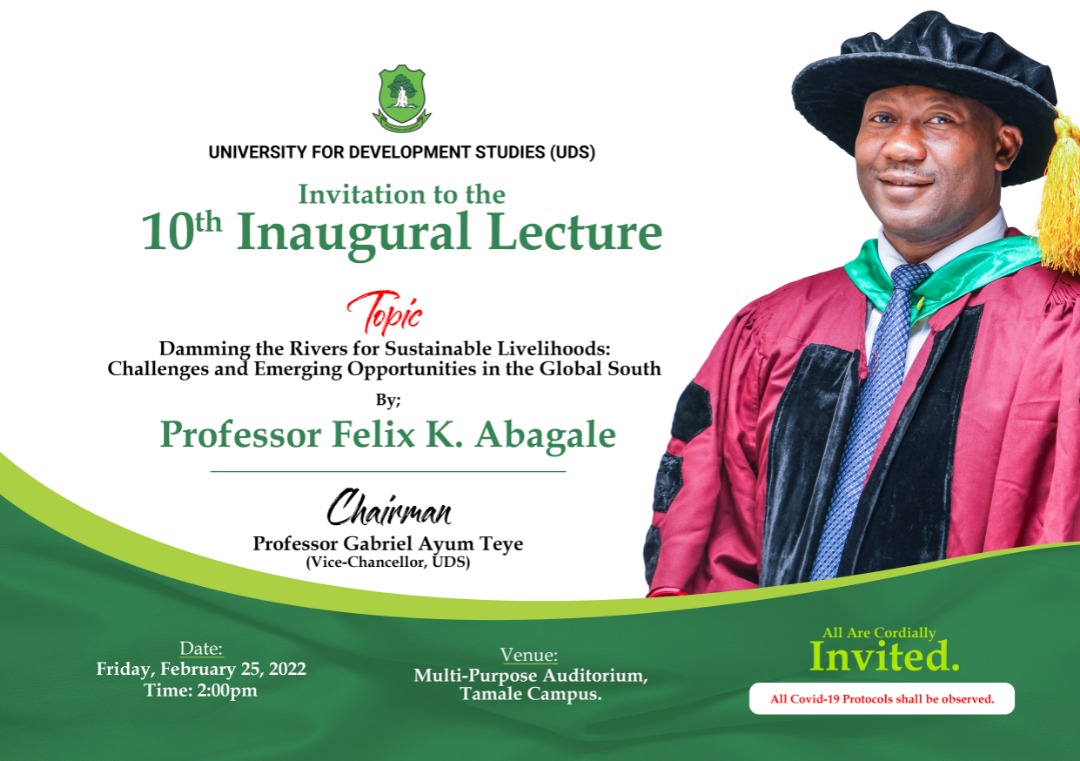 10th Inaugural Lecture by Professor Felix Kofi Abagale