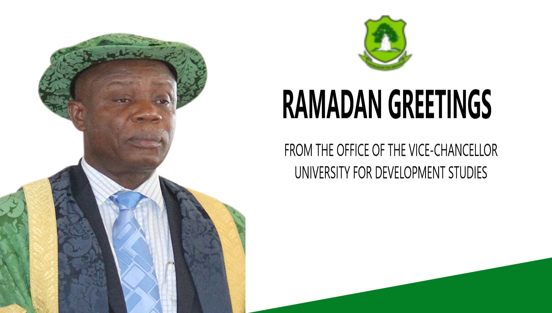 Ramadan Greetings From The Vice-Chancellor of The University for Development Studies, Prof. Gabriel Ayum Teye