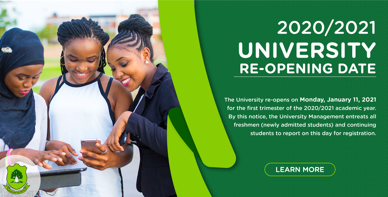 University Re-opening Date